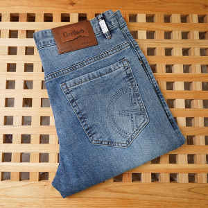 Classic Retro Washed Casual Jeans Mens Spring Summer Versatile Commuting Comfortable Straight Leg Zipper Fly Fashionable