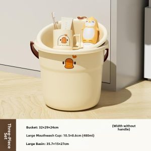 MONLEYTA | Student Dormitory Wash Basin Set 3 Pieces