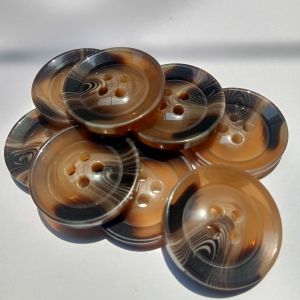 50 Pcs Kancing Kemeja Loreng/ Macan/Belang/Gradasi/Jas/Blazer Hitam 13mm/15mm/18mm/21mm