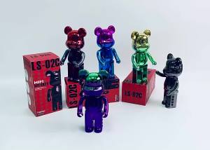 ลำโพงบลูทูธหมีรุนแรงใหม่ ลำโพงของขวัญของเล่นการ์ตูนหมีของเหลวไล่ระดับสี