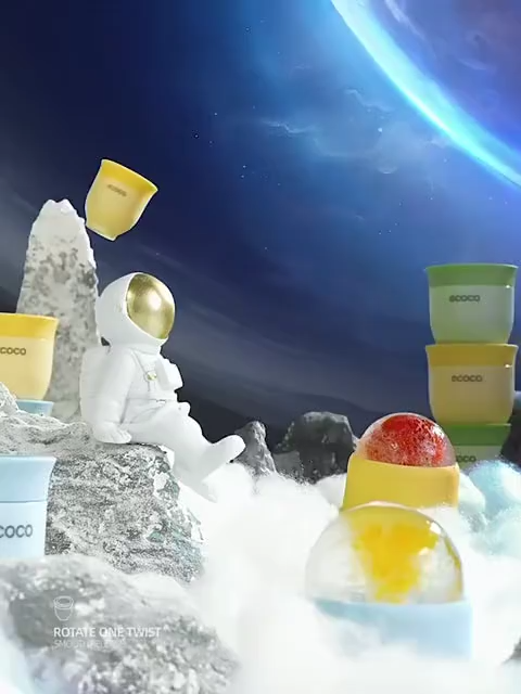 Ecoco Ball Ice Cube Maker Silicone Easy Release Reusable For Home Bar Party Drinks