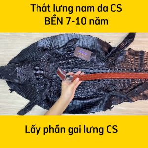 [FREE SHIP] Thắt Lưng Cá Sấu Liền. Sản Phẩm Da Cá Sấu Thật 100%