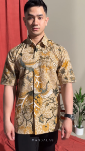 Trimangun - Mandalas Kemeja Batik Pria Premium Lengan Pendek