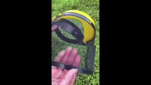 [1824 Mua Lại ] Mặt nạ cắt cỏ mũ đội đầu mặt nạ bảo vệ vườn mặt nạ cắt cỏ mặt nạ lưới cắt cỏ màn chắn cắt cỏ