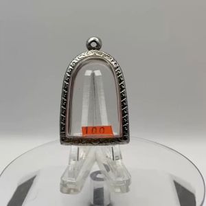 No.(100) ตลับพระ กรอบพระสแตนเลสลายไทย พิมพ์ซุ้มกอพะโก๊ะใหญ่ หรือใกล้เคียง ขนาดวงใน 2.6*3.8 ซม. ขนาดใส่สวย 2.3*3.4 ซม. หรือขนาดพระที่ใกล้เคียง