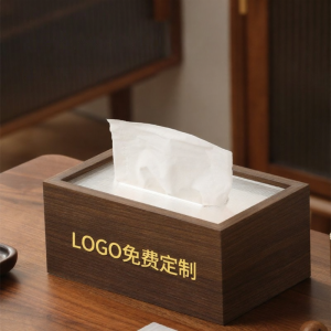 High-end Minimalist Wooden Tissue Box