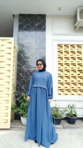HAIFA DRESS GAMIS CRINKLE AIRFLOW PREMIUM / GAMIS MODEL TERBARU UKURAN LXLXXL BESTSELLER