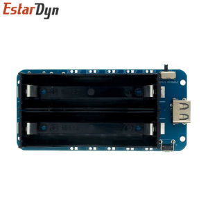 Estardyn 18650 Pin Sạc Lá Chắn Đầu Ra Kép USB-A & Micro USB Adapter Cho Raspberry Pi Nodemcu DIY Giáo Dục Phụ Kiện