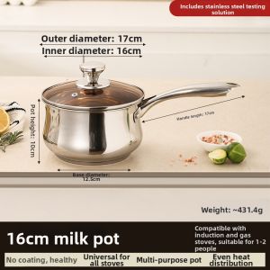 YIYIPAI | Baby Multi-Function 304 Stainless Steel Milk Pot