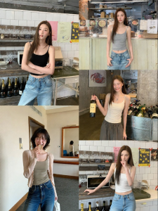 NIHAOKANONG | Áo Gile Không Tay Có Đệm Ngực