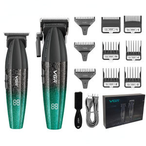 Máy Cắt Tóc Chuyên Nghiệp VGR 9000 Vòng/Phút Không Dây Thân Kim Loại Dành Cho Nam Giới Máy Cắt Tóc Cho Thợ Cạo Sạc Nhanh Và Nhiều Đầu Cắt