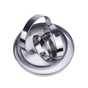 Vòng Tròn Thép Không Gỉ 304 Vòng Tròn Trang Trí Vàng 9 Inch 12 Inch Máy Bơm Bột Bánh Pizza Máy Bơm Bột Lạnh Baking DIY