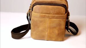 Tas Kulit Pria Selempang Bahu - Tas Selempang Pria Kulit Sapi - Tas Kulit Terbaru