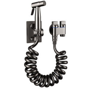 SUNINLIFE | High-Pressure Water Gun & 1-In-2-Out Angle Valve Shower Gun Set