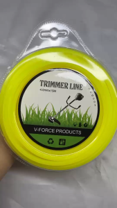 สายเอ็นตัดหญ้า แบบเหลี่ยม / แบบ ฟันเลื่อย ฉลาม 15 เมตร ขนาด 4 มิล (เอ็นหนาและเหนียว) เอ็นตัดหญ้า จานเอ็นตัดหญ้า