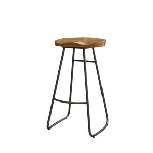 Retro Wooden Bar Table Home Dining Table against the Wall Narrow Long Table Milk Tea Shop Bar High Table Chair