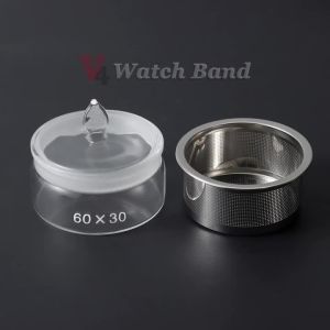 Bình Chứa Dầu Sửa Chữa Đồng Hồ Trong Suốt Cốc Thủy Tinh Sạch Cốc Đựng Cồn Dành Cho Thợ Sửa Đồng Hồ Phụ Kiện Dụng Cụ Sửa Chữa.