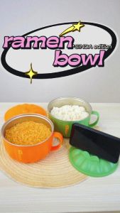 Sinda Mangkok Ramen Bowl - Mangkuk Mie 16Cm Instant Dengan Pegangan