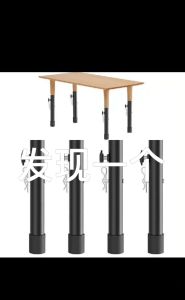 Table Leg Extenders 4 Pcs Foldable Desk Risers Easy-To-Use Sturdy Bent Leg Folding Table Extensions for Countertops Cabinets Kitchen Tables