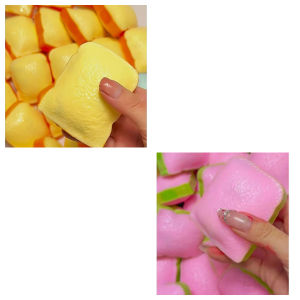 Aitemay 🔥3pcs Slow Rising Toast Squeeze Toy 8.5x2x6cm TPR Building Block Texture Anti-stress Hand Relax