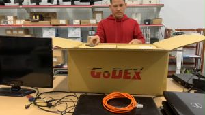 máy in decal nhãn mã vạch khổ 10.5cm Godex G500 thiết kế tem nhãn Free online