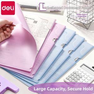 deli | Student L-Type Large Capacity File Organizer A4