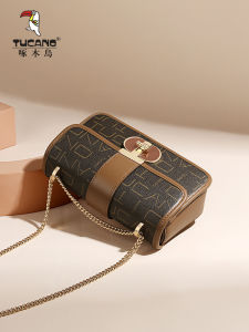 Fashionable Ladies Chain Crossbody Bag Versatile Casual Shoulder Bag Wooden Bird Brand 2025 New Arrival Elegant Small Square Bag