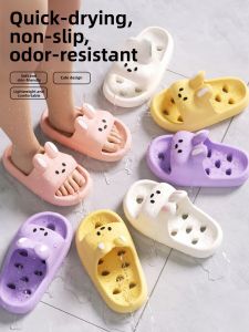 RUNROU | Summer Indoor Bathroom Slip-on Slippers for Girls Quick-Drying Non-slip