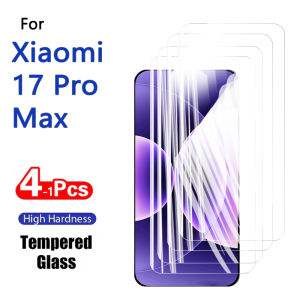 1-4PCS Screen Protector For Xiaomi 17 Pro Max HD Tempered Glass Crystal 9H High Aluminum Anti Scratch Case Friendly Fingerprint