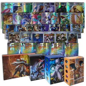 100pcs/box Holo Rare Pokemon Cards Bundle Laser Card Game Kids Toys Gift