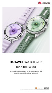 HUAWEI WATCH GT 6 Smartwatch l Up to 21-Day Battery Life | Advanced Outdoor Sports l Original Huawei Malaysia