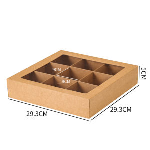 Hộp Đựng Trái Cây Hình Vuông Chia Thành Bốn Lục Bảy Chín Hộp Đựng Thức Ăn Trưa Dùng Một Lần Hộp Đựng Thức Ăn Ngoài Trời