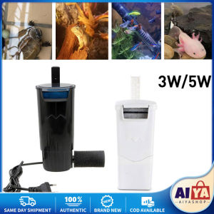 ★Same Day Shipping★  3W 220V 240L/H Aquarium Turtle Low Water Filter Pump Tortoise Tank Water Filter Low Water Level Reptile Low Noise Filter Pump Aquarium Waterfall Cleaning Supply for Turtle Tortoise Frog CYB-Turtle-Filter