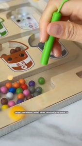 Magnetic Color Sorting Board And Number Maze Toy Learning Counting Toy Kids Early Education Toy