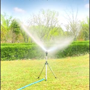 【ส่งจากกทม|พร้อมสต็อก】 สปริงเกลอร์หมุนได้ 360 องศา สปริงเกลอร์รดน้ำอัตโนมัติพร้อมขาตั้งสำหรับการชลประทานในสวน
