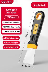 deli | Multifunctional Cleaning Scraper Stainless Steel