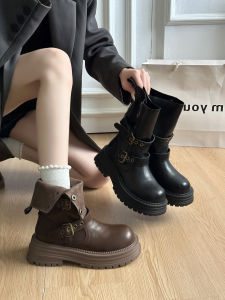 MIFULIAN | Heel Boosting Womens Ankle Boots Brown