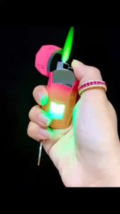 BẬT LỬA KHÈ - MÓC KHÓA HÌNH CHIẾC XE HƠI MÀU CẦU VÒNG (CÓ ĐÈN)