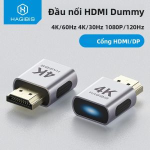 Bộ Chuyển Đổi Giả Lập HDMI 4K Hagibis Đầu Nối Giả EDID Hỗ Trợ Hiển Thị Ảo 4K 60Hz 2K 60Hz 1080P 120Hz - Cáp Phần Cứng Máy Tính