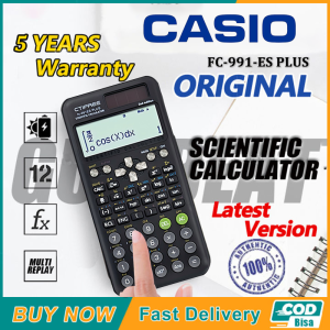 Casio Original Multifunctional Portable Scientific Calculator 417 Function Calculation 10+2 Digits With Slide Solar+Battery