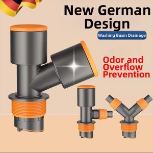 MUJUEAO | Odor Prevention Overflow Guard Dual Function Drain Hose Connector