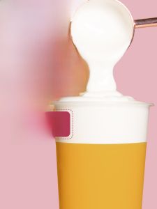 Cheesecake Flavor Sea Salt Milk Foam Powder for Bubble Tea Shop Sweet Dessert Cherry Blossom Soybean Milk Snow Top Commercial Use