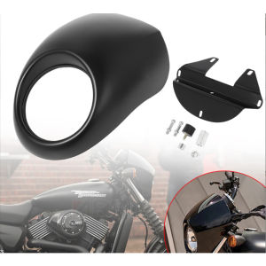 ABS Headlight Grill Fairing Cover Front Fork Windshield For Harley Sportster XLCH 883 1200 Dyna Motorcycle Headlamp Protector