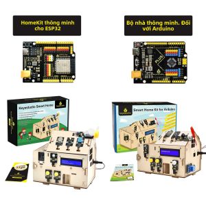 Bộ Kit Khởi Đầu Nhà Thông Minh Tự Làm Keyestudio Dành Cho Arduino Uno ESP32 - Bộ Dự Án Điện Tử Giáo Dục STEM Có Thể Lập Trình