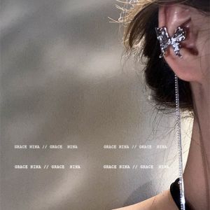 Long Fringe Butterfly No-Piercing Ear Cuff