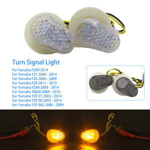LED Turn Signal Light Flush Mount Flashing Indicator For Yamaha FZ09 FZ1 FZ6 FZ8 FZ6R YZF R1 R6 R6S TMAX Motorcycle Accessories