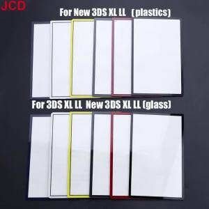 JCD Replacement Front Top Screen Frame Lens Cover LCD Screen For 3DS XL LL New 3DSXL 3DSLL Plastic & Glass Lens