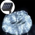 Năng Lượng Mặt Trời Dây Đèn Ngoài Trời 5/10/20M Đèn LED Xanh Dương PVC Ống Cổ Dây Đèn Sân Vườn Halloween Giáng Sinh Trang Trí Đám Cưới. 