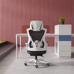 Adjustable Office Chair Ergonomic Chair Korean Chair Mesh Chair Gaming Chair Computer Chair 90°-145° Recline Adjustable Chair High Back Comfortable Meeting Room Gaming Reclining Chair with Foot Rest