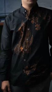 DGM kemeja batik pria lengan panjang premium 003 Z